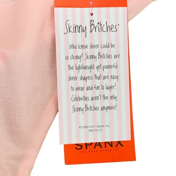 2 NWT SPANX Skinny Britches Panties - Everyday Thong & Hipster in Gloss -Size XL - Picture 12 of 15
